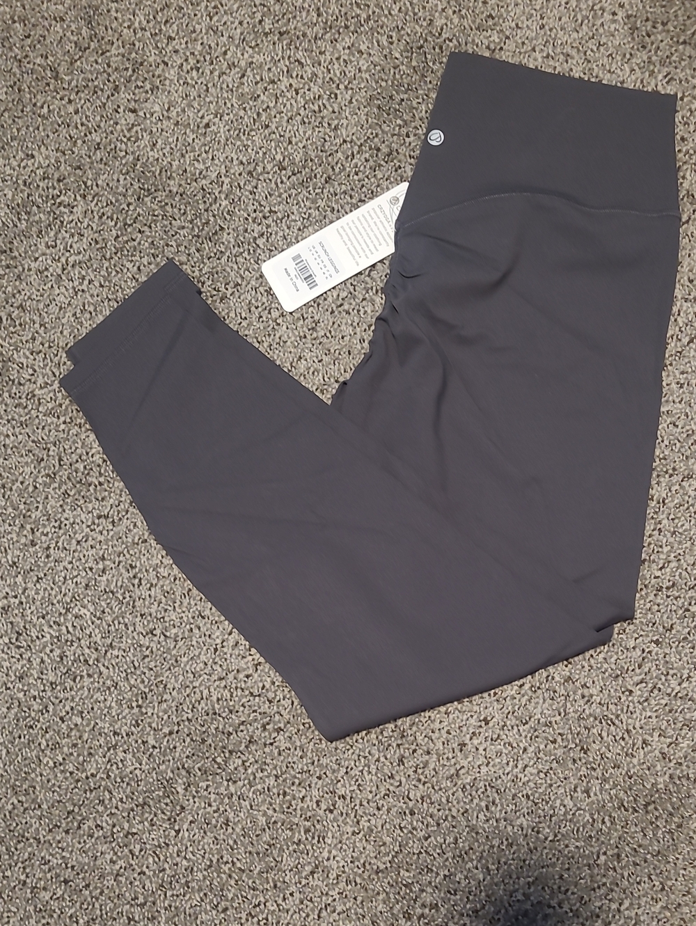 CRZ YOGA Charcoal Gray Mid-Waist Leggings Scrunchy Bum